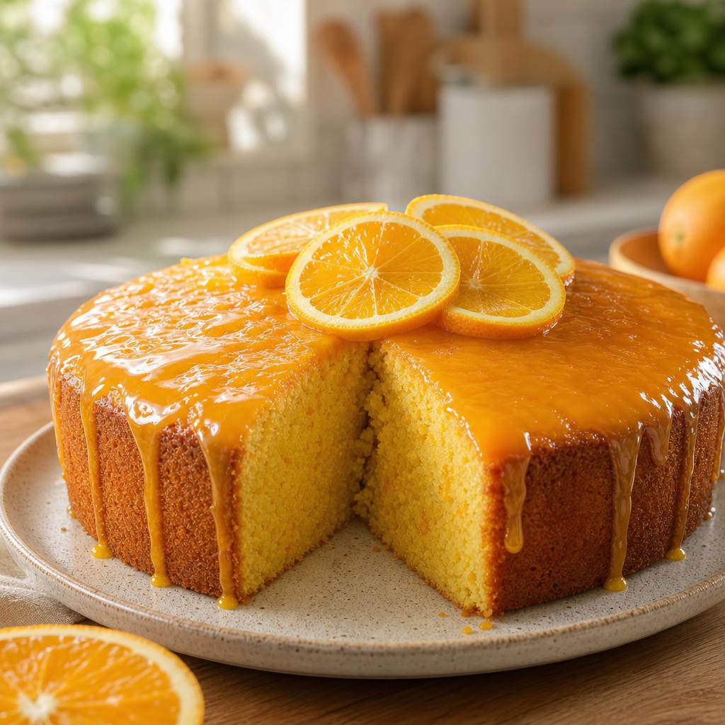 Bolo de Laranja Caseiro Fofinho
